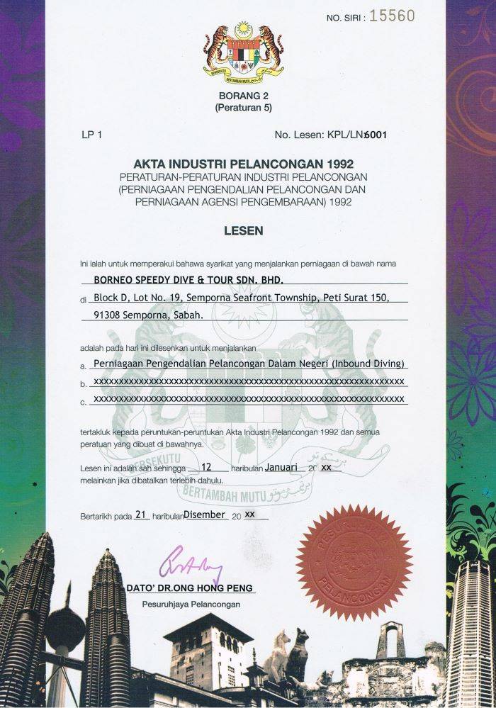 travel agency license malaysia